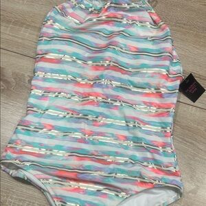 Victoria’s Secret  Metallic Accent One-Piece Swimsuit - Multicolor. Sz small nwt